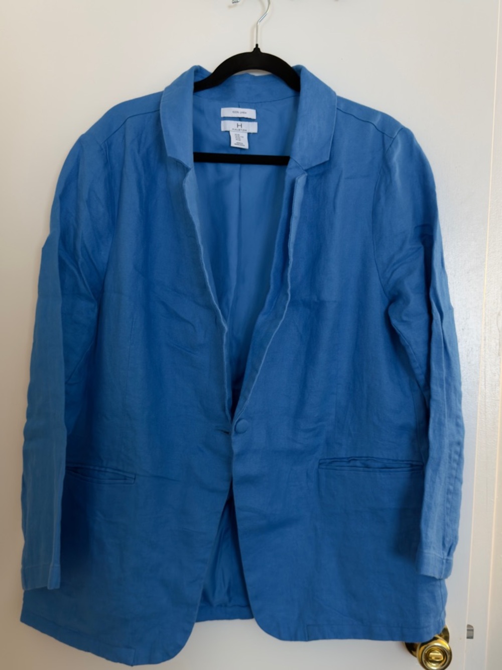 Halston Heritage Sky Blue Linen Jacket